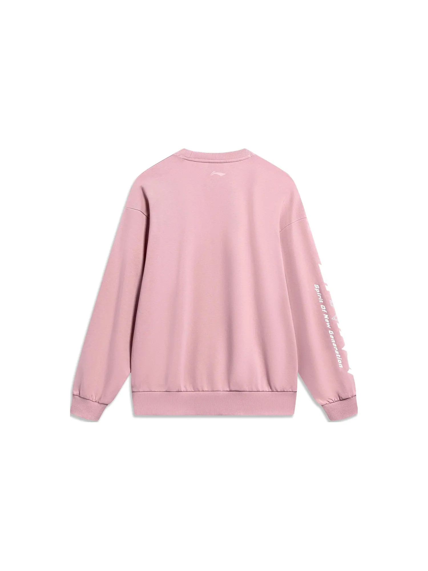 Спортивная толстовка Li-Ning Graphic Sweatshirt 'Pink' AWDT607-5 — изображение 2 из 2, розовый
