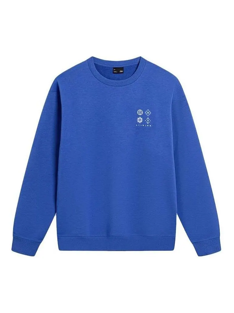 Спортивная толстовка Li-Ning Chinese Culture Logo Sweatshirt 'Blue' AWDT901-2 — изображение 1 из 2, синий