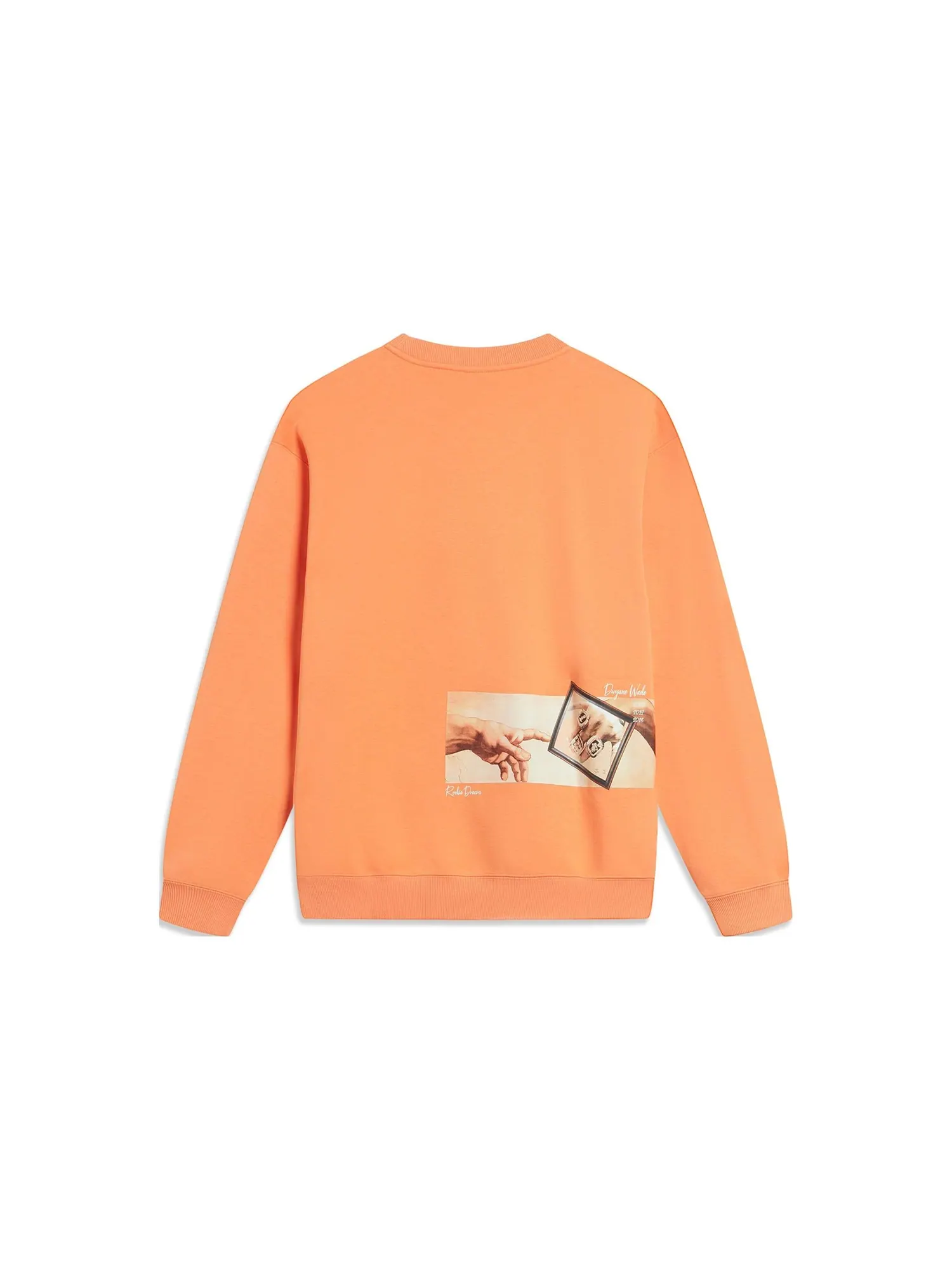 Спортивная толстовка Li-Ning Way Of Wade Logo Sweatshirt 'Orange' AWDT941-7 — изображение 2 из 2, оранжевый