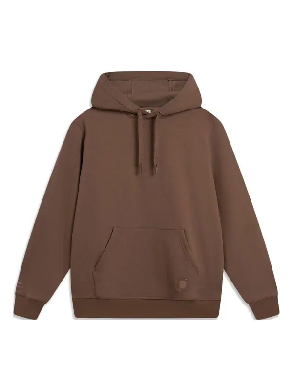 Толстовка chinese color hoodie 'brown' Li-Ning — изображение 1 из 2, коричневый