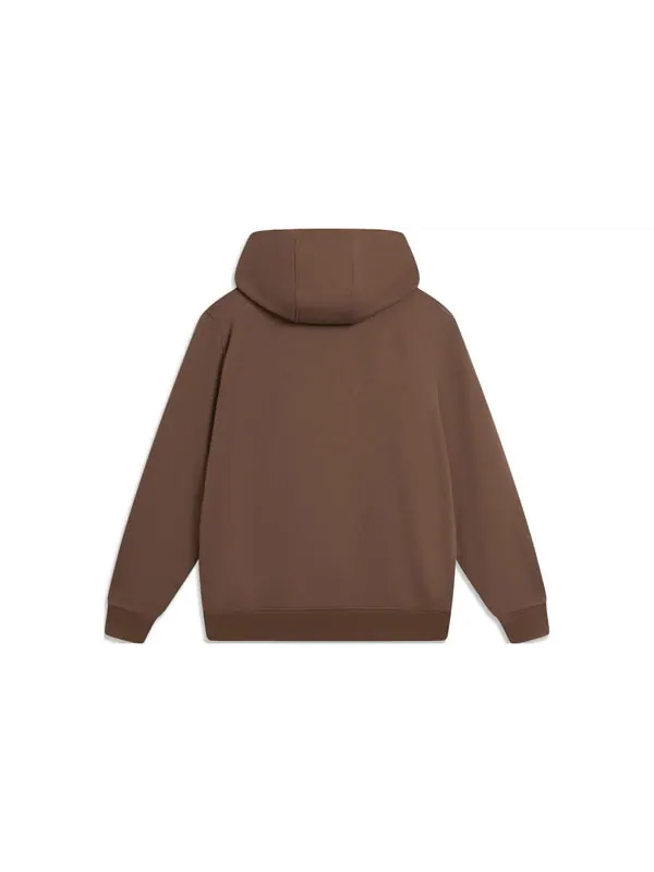Толстовка chinese color hoodie 'brown' Li-Ning — изображение 2 из 2, коричневый
