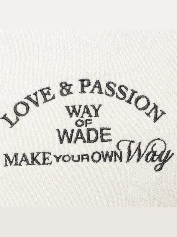 Толстовка с капюшоном way of wade любовь и страсть вышитые Li-Ning — изображение 3 из 3, бежевый белый