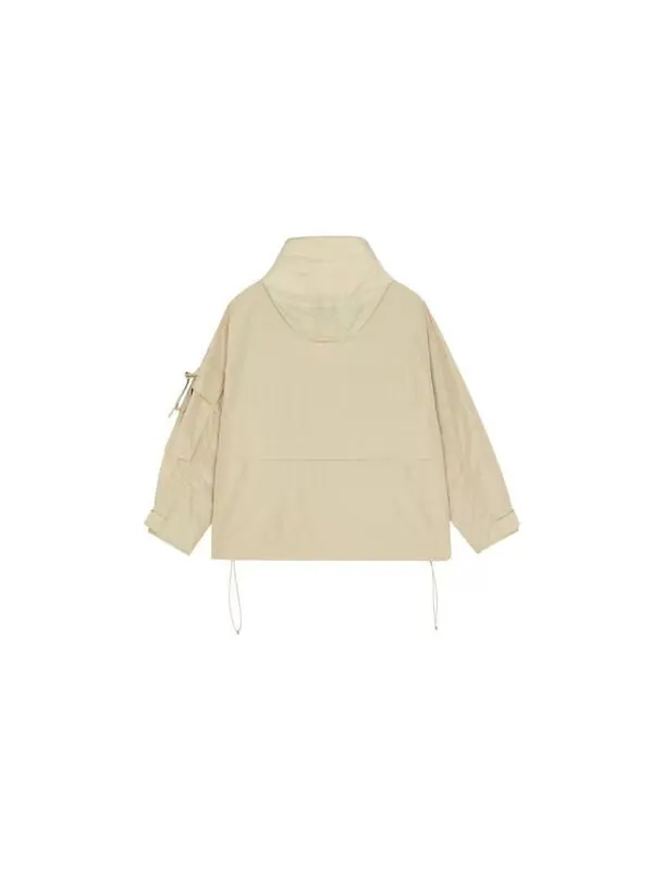 Куртка logo printing woven hooded track jacket khaki New Balance — изображение 2 из 2, хаки