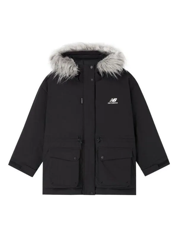Куртка теплые длинные пуховики New Balance