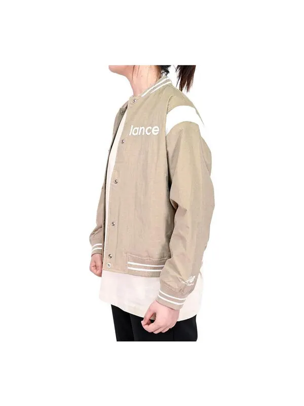 Куртка (WMNS) New Balance Sportswear Jacket 'Tan White'