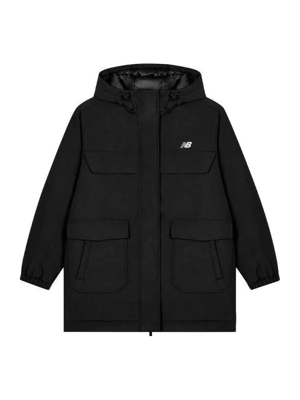 Куртка зимние теплые пуховики с капюшоном New Balance