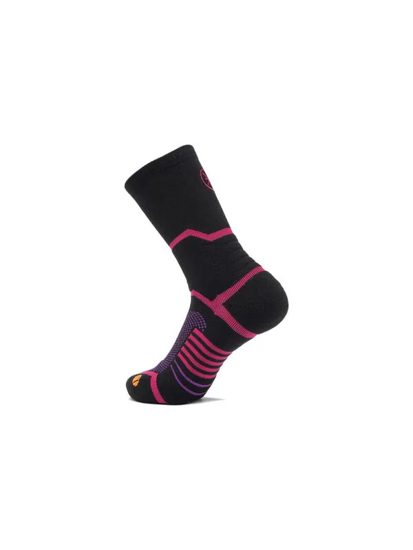 Носки way of wade mid cut basketball socks 'black pink' Li-Ning — изображение 3 из 3, черный/розовый