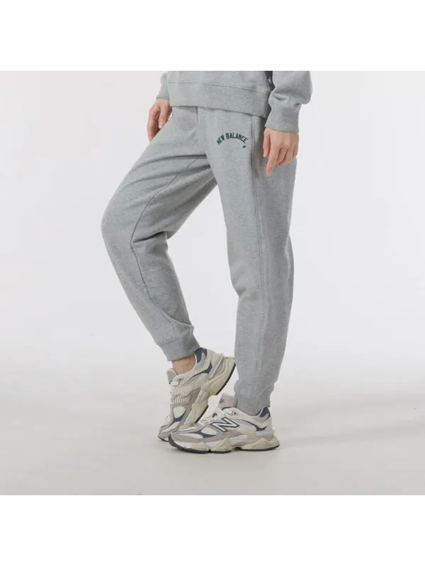 Штаны с логотипом и надписью спортивные штаны New Balance — изображение 3 из 4, серый