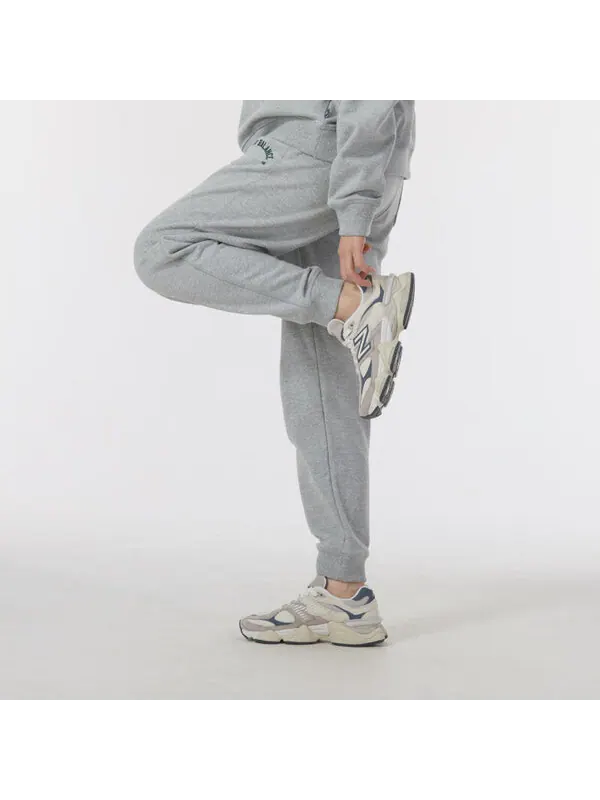 Штаны с логотипом и надписью спортивные штаны New Balance — изображение 4 из 4, серый