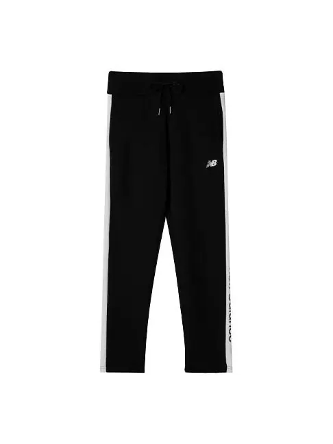 Штаны полосатые спортивные штаны New Balance — изображение 1 из 4, черный/белый