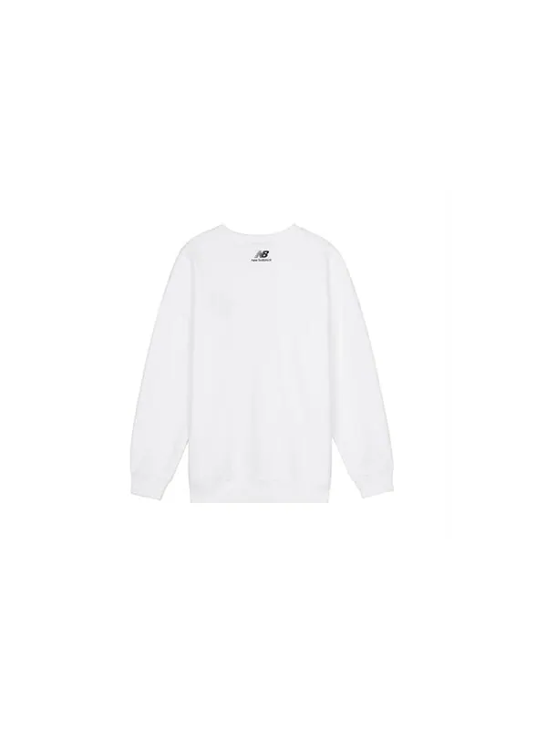 Свитер logo printing round-neck printing swea white New Balance — изображение 2 из 2, белый