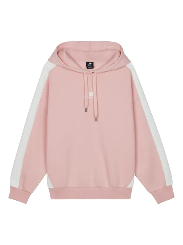 Свитер splicing hoodie pullover pink red New Balance