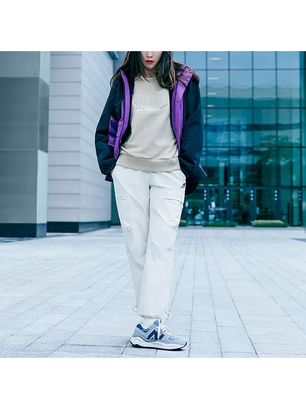 Свитер ( iu ) casual round neck long sleeves solid color pullover hoodie yellow New Balance — изображение 3 из 3, желтый