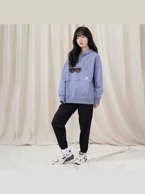 Толстовка с капюшоном классическая толстовка с капюшоном New Balance — изображение 3 из 4, синий