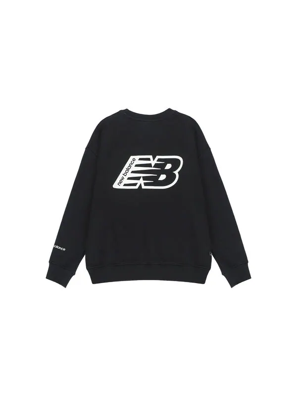 Свитер Essentials свитшот New Balance — изображение 2 из 2, черный/белый