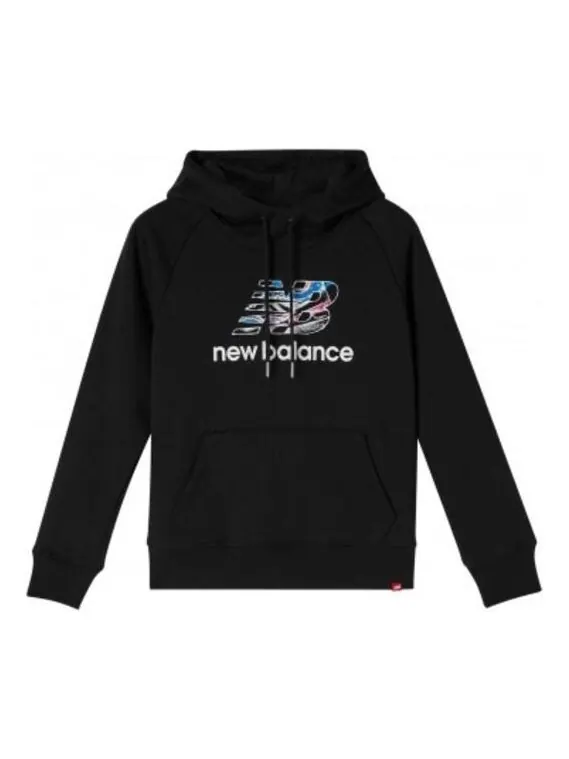 Толстовка New Balance Logo Printing Black — изображение 1 из 2, черный