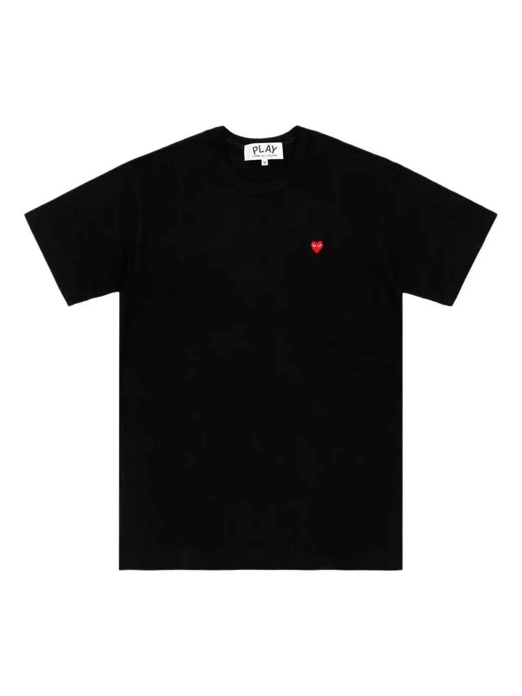 Футболка COMME des GARCONS PLAY SS25 с маленьким сердечком, черная, AX-T304-051-1 — изображение 1 из 5, черный