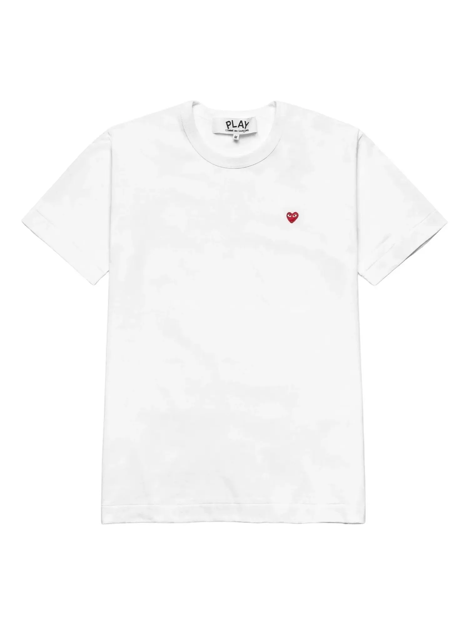 Футболка COMME des GARCONS PLAY SS25 с логотипом — изображение 1 из 3, белый