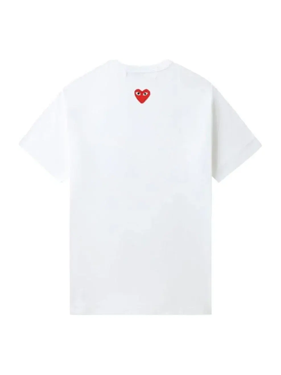 Футболка COMME des GARCONS PLAY SS25 с эмблемой в виде сердца на спине, белая, AX-T340-051-3 — изображение 1 из 6, белый