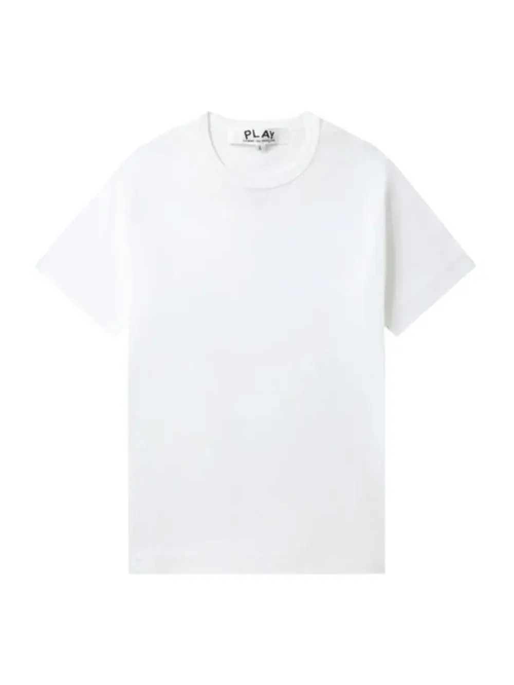 Футболка COMME des GARCONS PLAY SS25 с эмблемой в виде сердца на спине, белая, AX-T340-051-3 — изображение 2 из 6, белый