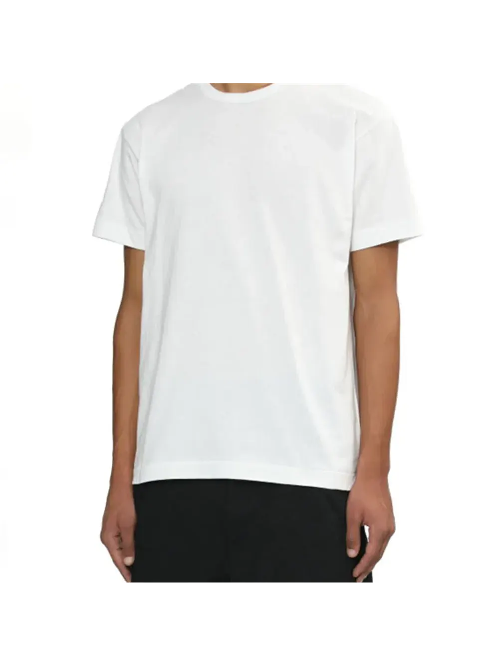 Футболка COMME des GARCONS PLAY SS25 с эмблемой в виде сердца на спине, белая, AX-T340-051-3 — изображение 3 из 6, белый