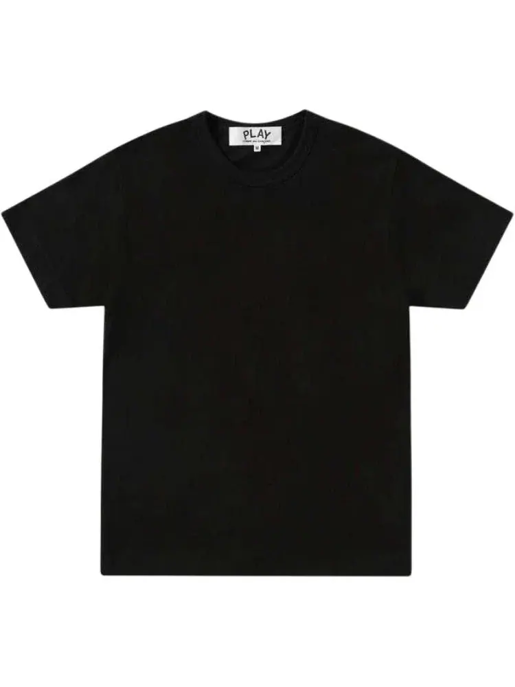 Футболка COMME des GARCONS PLAY SS25 с эмблемой на спине — изображение 2 из 2, черный