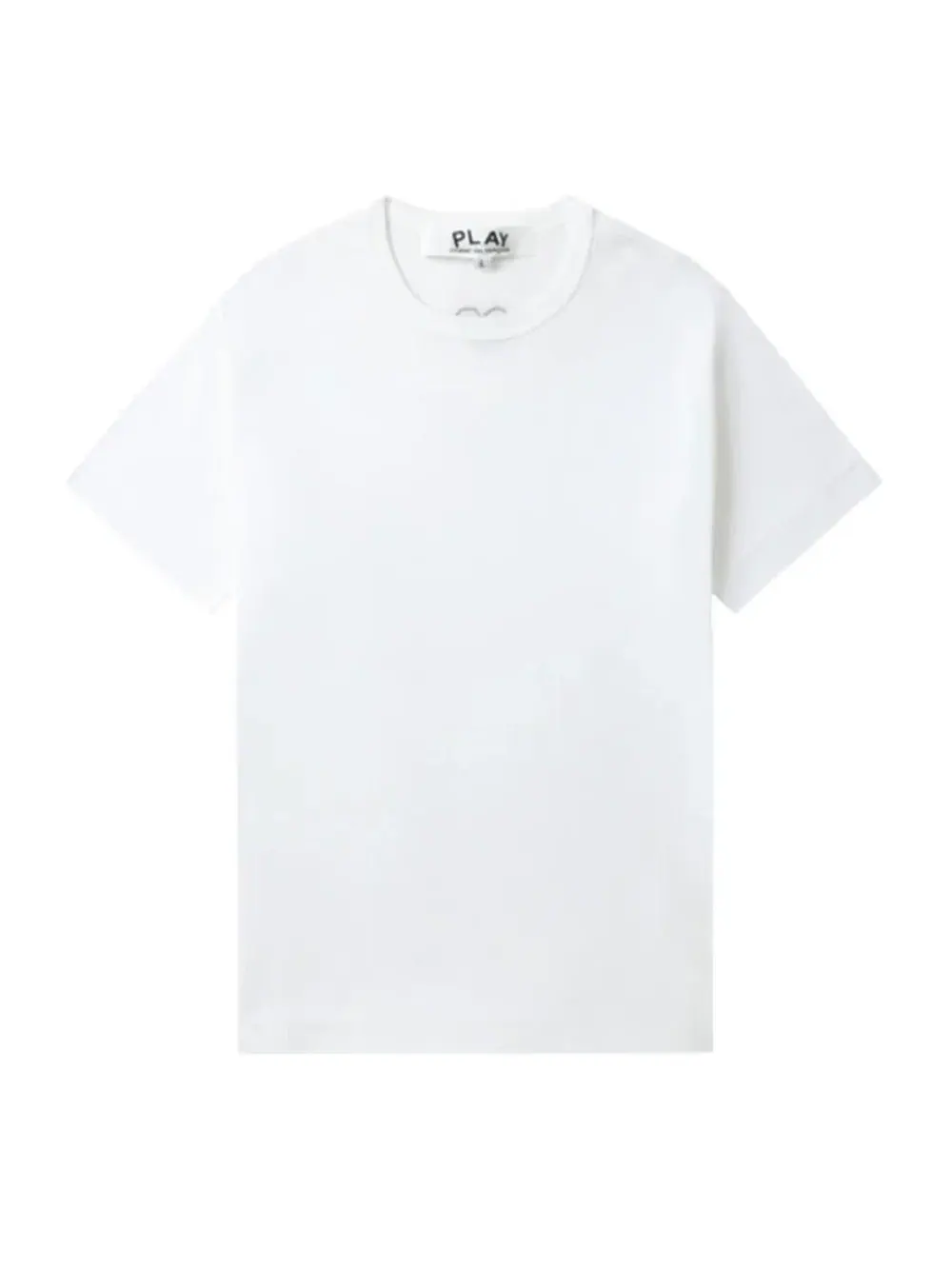 Футболка COMME des GARCONS PLAY SS25 с эмблемой на спине, белая, AX-T341-051-3 — изображение 2 из 6, белый