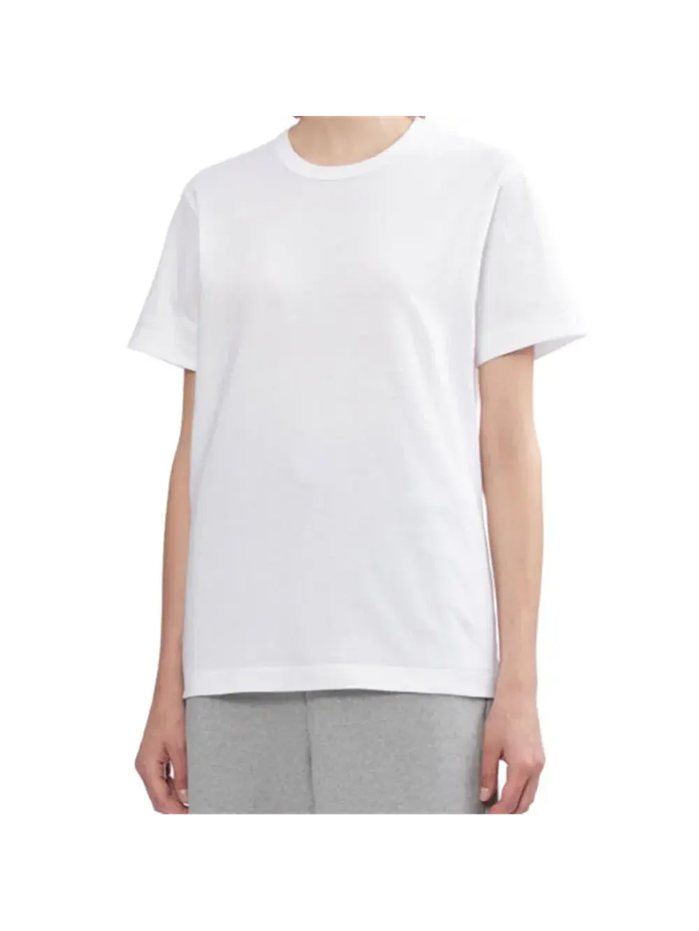 Футболка COMME des GARCONS PLAY SS25 с эмблемой на спине, белая, AX-T341-051-3 — изображение 5 из 6, белый