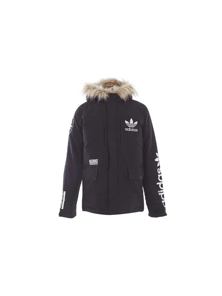 Мужской пуховик Adidas Originals Logo Goose — изображение 1 из 2, черный