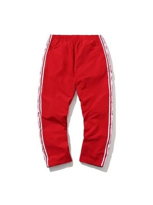 Штаны с логотипом спортивные штаны парижская неделя моды Li-Ning — изображение 1 из 2, красный/белый