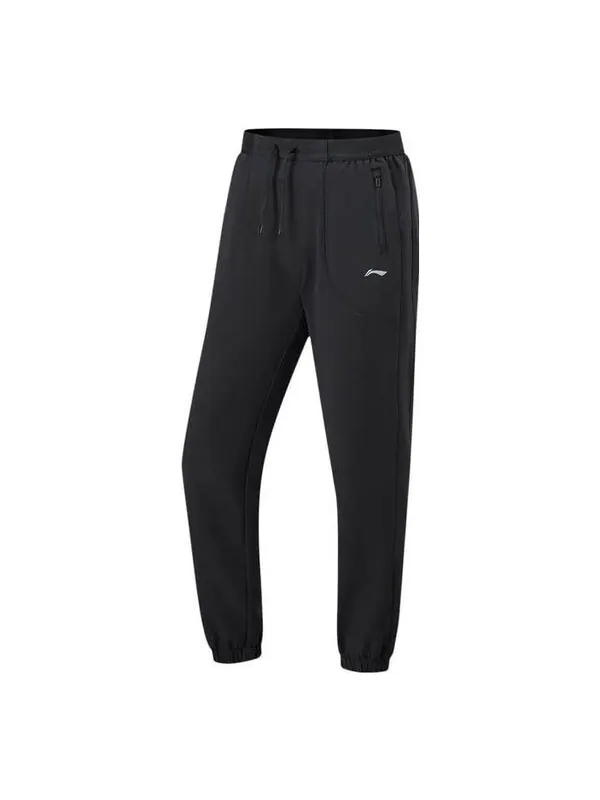 Штаны с логотипом быстросохнущие беговые штаны Li-Ning — изображение 1 из 2, черный