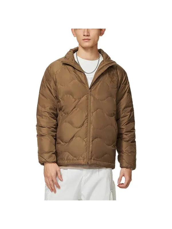Куртка water repellent ultra-light down jacket 'tan' Li-Ning — изображение 3 из 4, бежевый