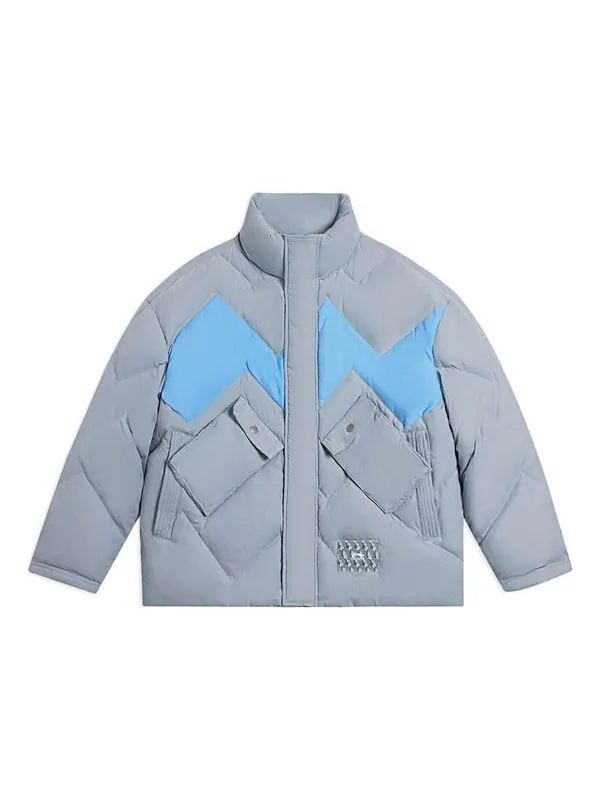 Куртка теплые пуховики Li-Ning — изображение 1 из 2, серый/синий