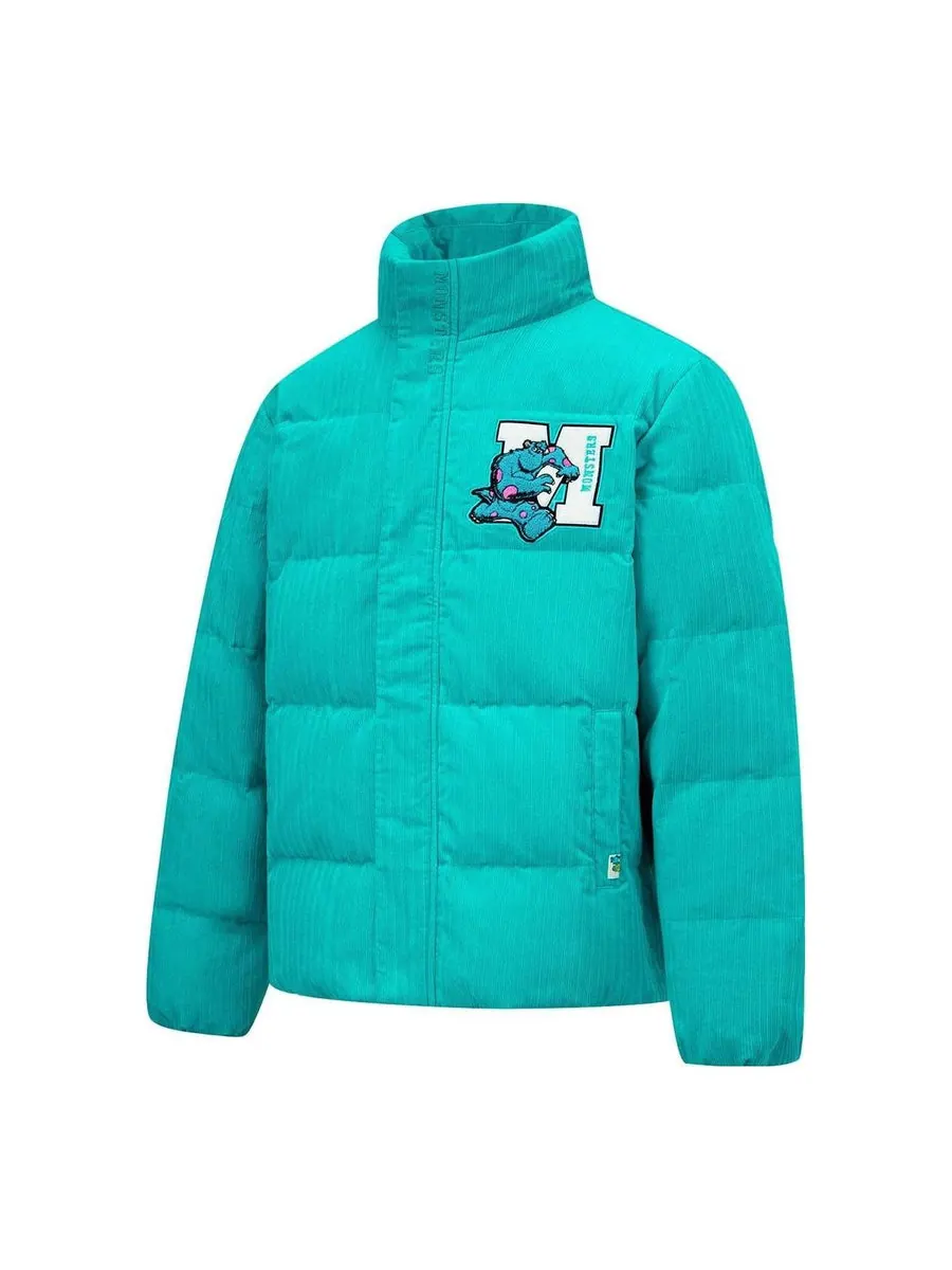 Куртка Li-Ning x Disney Monster University Graphic Down Jacket 'Teal' — изображение 1 из 2, бирюзовый