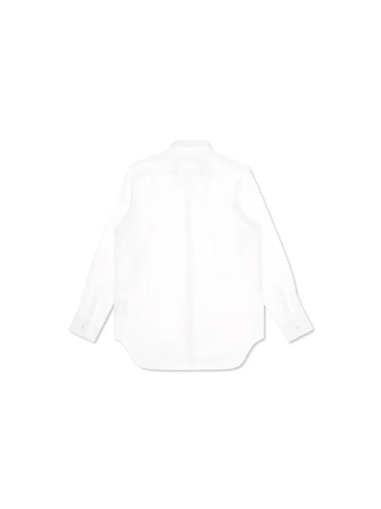 Рубашка (WMNS) COMME des GARCONS PLAY Shirt Red Emblem 'White' — изображение 2 из 5, белый
