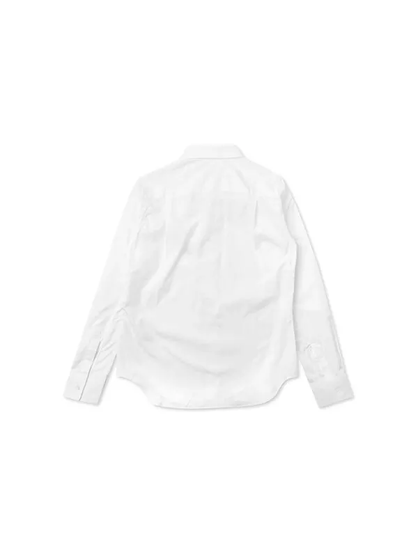 Рубашка black emblem button down 'white' Comme Des Garcons Play — изображение 2 из 4, белый