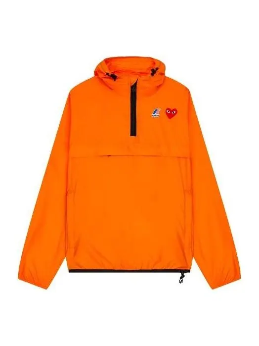 Куртка COMME des GARCONS PLAY x K-Way Half Zip Jacket 'Orange' — изображение 1 из 2, оранжевый