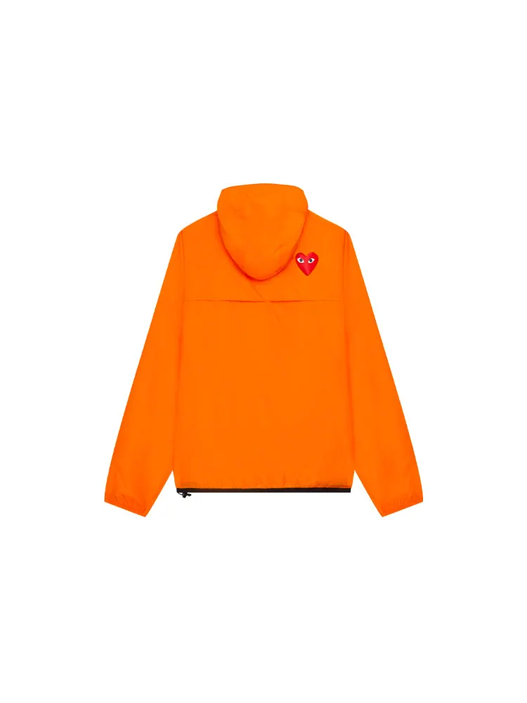 Куртка COMME des GARCONS PLAY x K-Way Half Zip Jacket 'Orange' — изображение 2 из 2, оранжевый