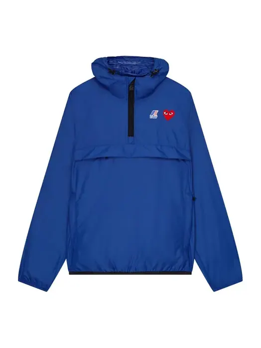Куртка COMME des GARCONS PLAY x K Way Half Zip Jacket 'Blue' — изображение 1 из 2, синий
