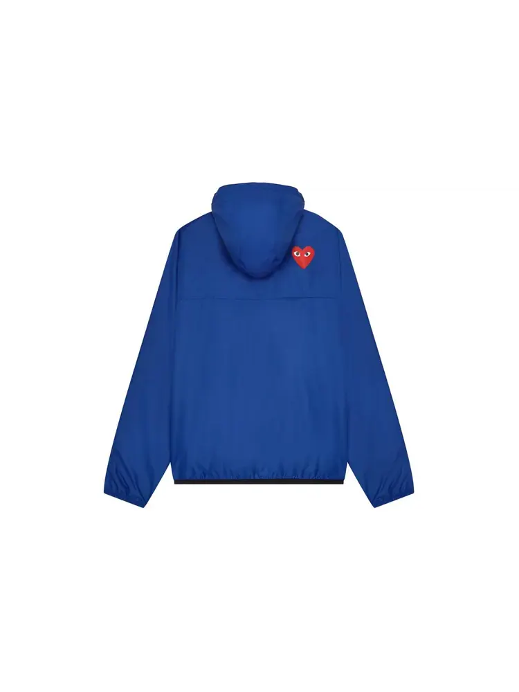 Куртка COMME des GARCONS PLAY x K Way Half Zip Jacket 'Blue' — изображение 2 из 2, синий