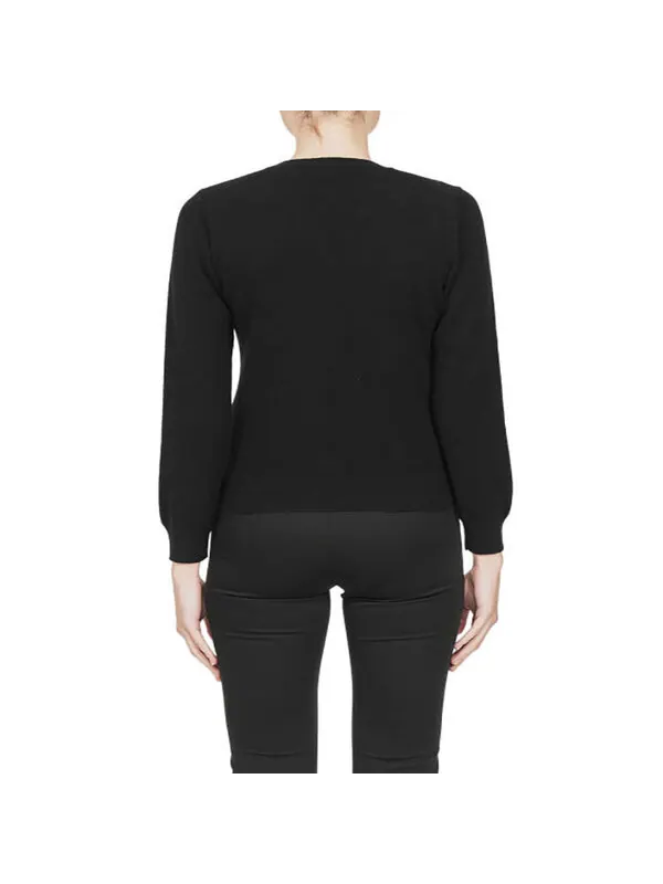 Свитер v-neck pullover red emblem 'black' Comme Des Garcons Play — изображение 3 из 4, черный