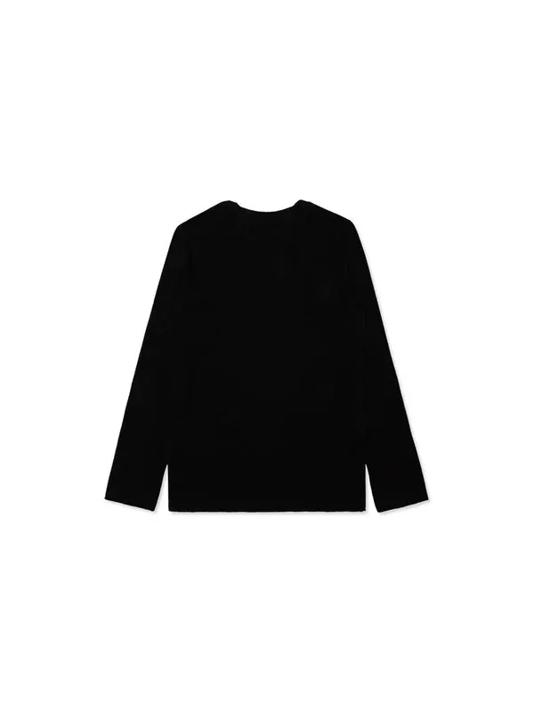Свитер l/s basic t-shirt red emblem 'black' Comme Des Garcons Play — изображение 2 из 2, черный