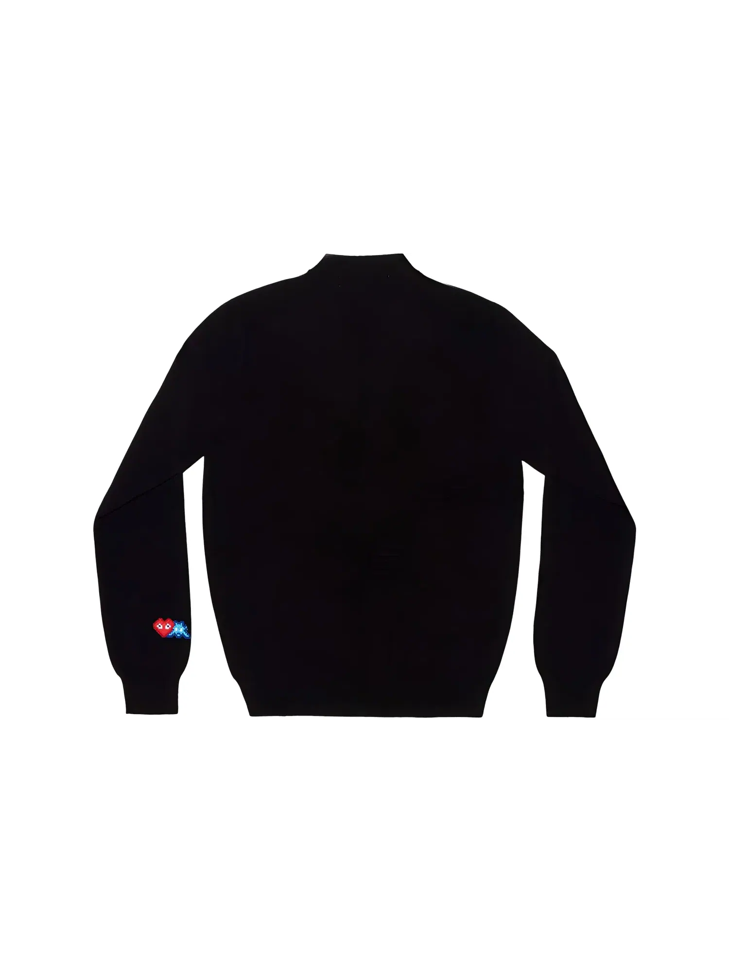 Кардиган COMME des GARCONS PLAY FW25 x Invader Double Pixel Heart, черный, AZ-N088-051-1 — изображение 2 из 3