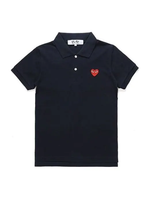 Рубашка поло polo red emblem 'navy' Comme Des Garcons Play — изображение 1 из 4, темно-синий