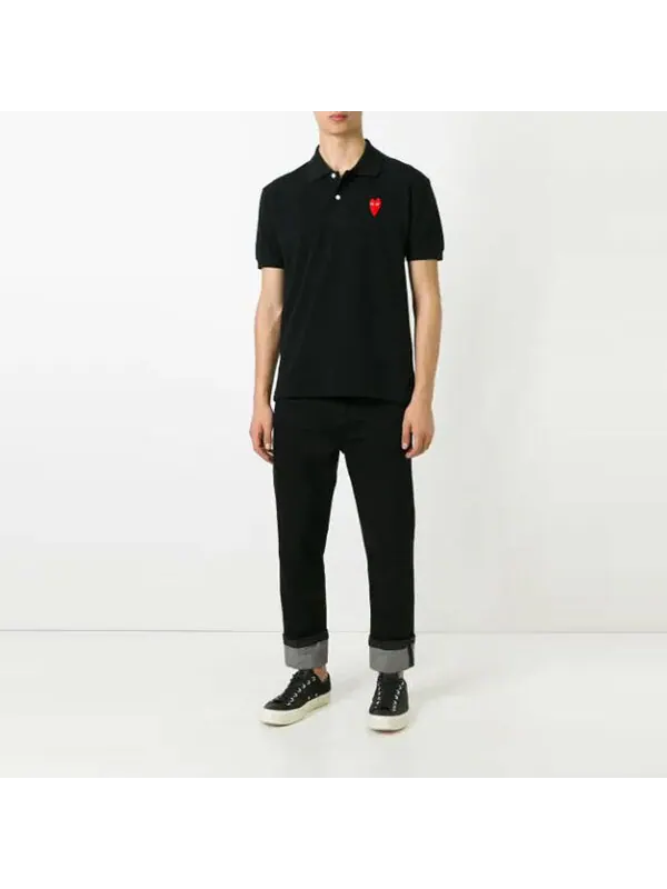 Рубашка поло polo red emblem 'navy' Comme Des Garcons Play — изображение 4 из 4, темно-синий