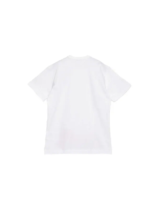 Футболка bottom heart eye t-shirt 'white/red' Comme Des Garcons Play — изображение 2 из 2, белый/красный