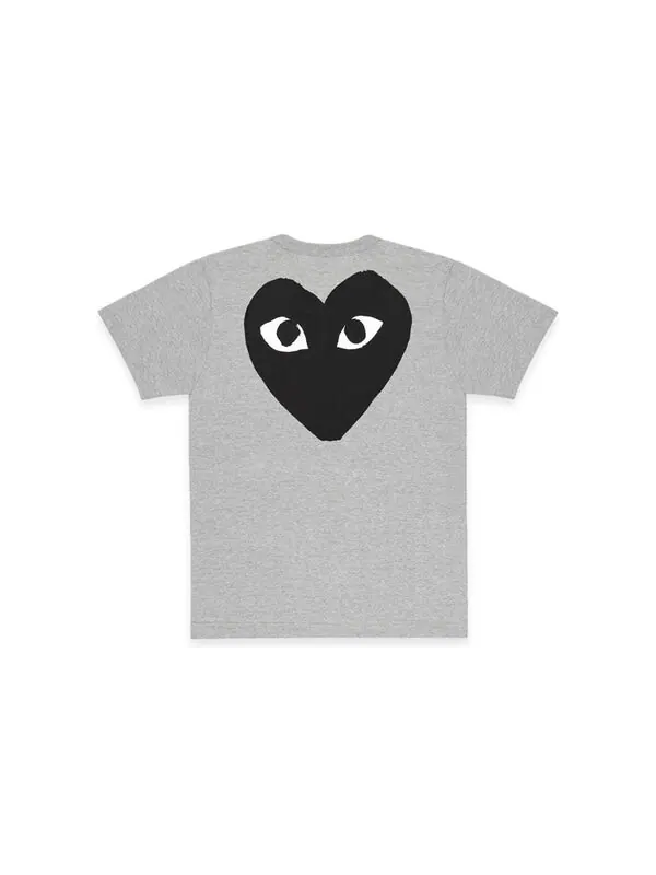 Футболка t-shirt 'grey' Comme Des Garcons Play — изображение 2 из 2, серый