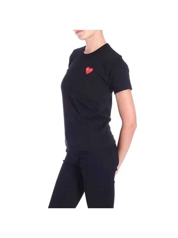 Футболка small logo tee 'black' Comme Des Garcons Play — изображение 4 из 4, черный