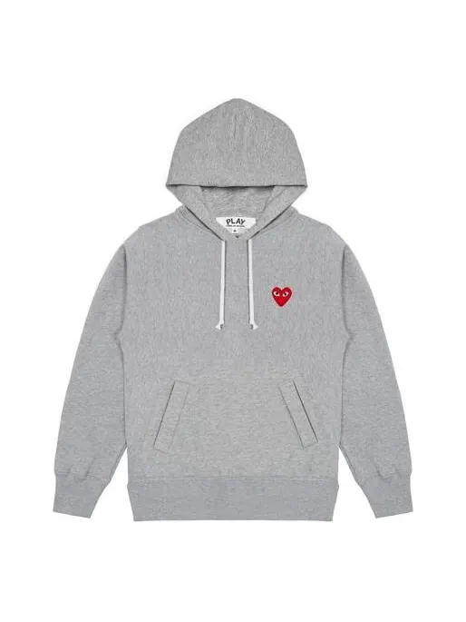 Свитер hoodie 'grey' Comme Des Garcons Play — изображение 1 из 4, серый