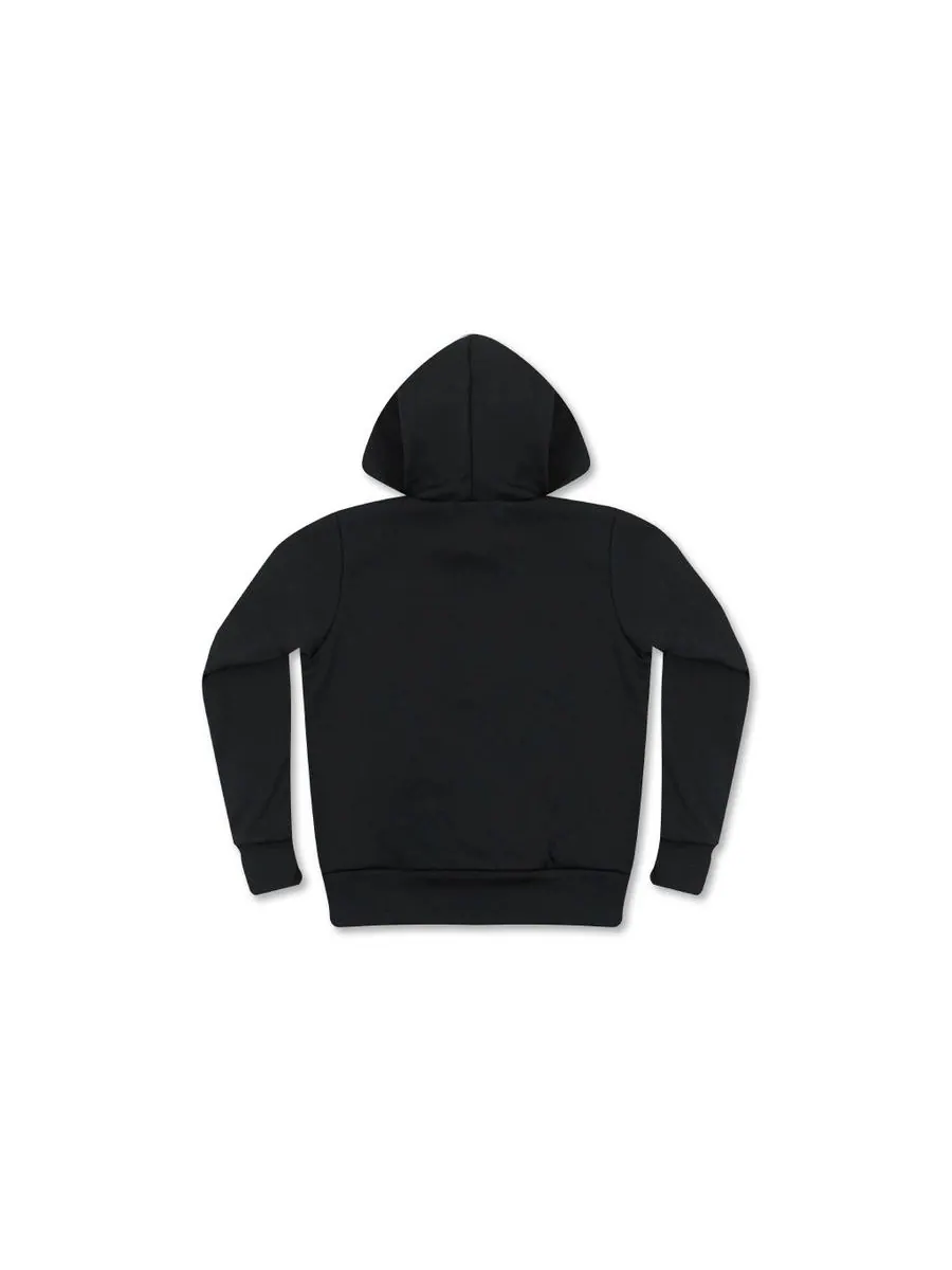 Худи (WMNS) COMME des GARCONS PLAY No Zip Hoodie Red Heart Emblem 'Black' — изображение 2 из 5, черный